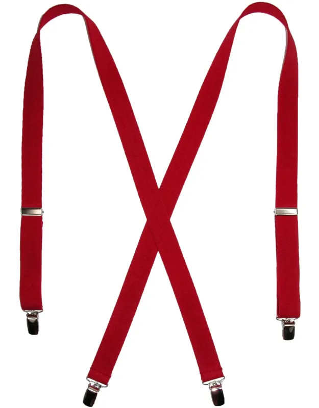 Elastic Clip-end 1 Inch Basic Suspenders