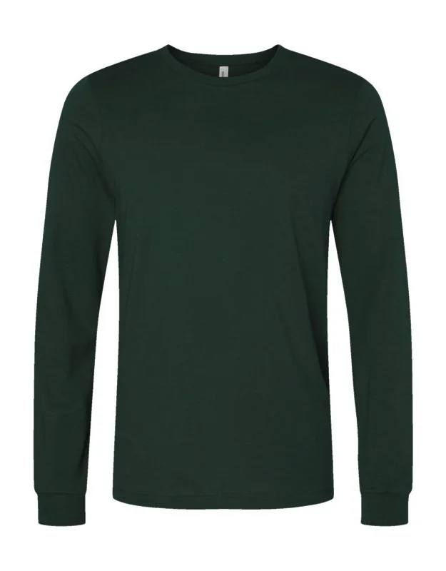 Jersey Long Sleeve Tee, 100% Airlume Combed And Ringspun Cotton, Retail Fit
