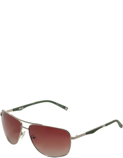 64 Mm Silver Sunglasses