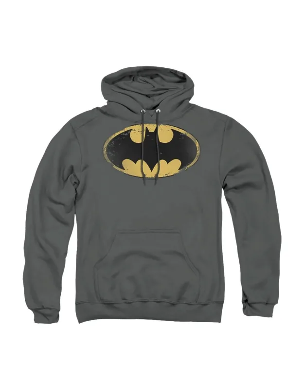 Batman Distressed Shield Pullover Hoodie