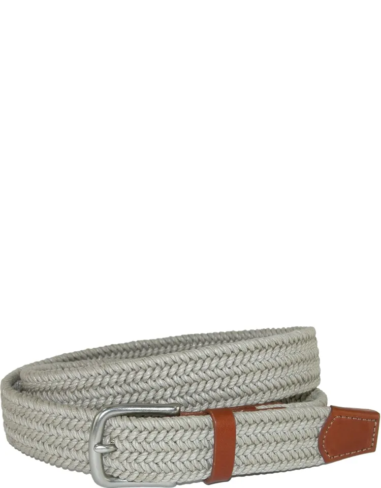Boca Braided Waxed Cotton Stretch Belt