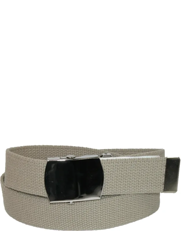 Big & Tall Cotton Belt With Adjustable 60 Inches And Clamp-on Buckle