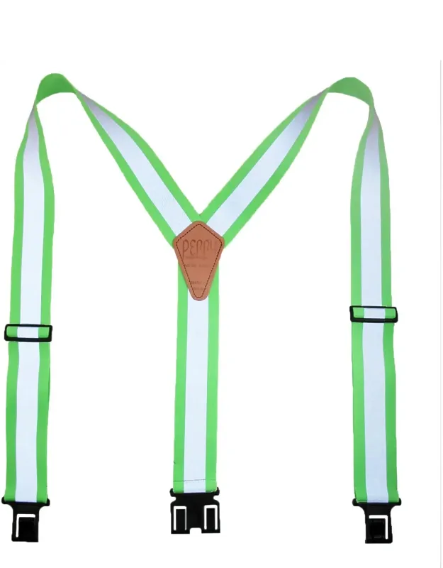 Big & Tall Elastic Hook End Reflective Suspenders