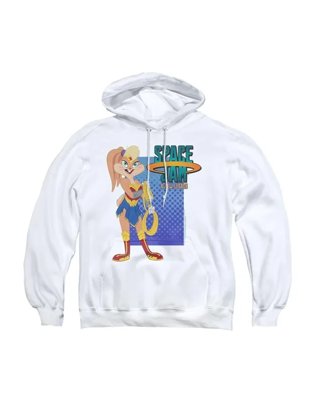 Space Jam 2 Lola Adult Pull Over Hoodie / Hooded Sweatshirt - Stylish For Everyday Wear, 50% Cotton And 50% Polyester