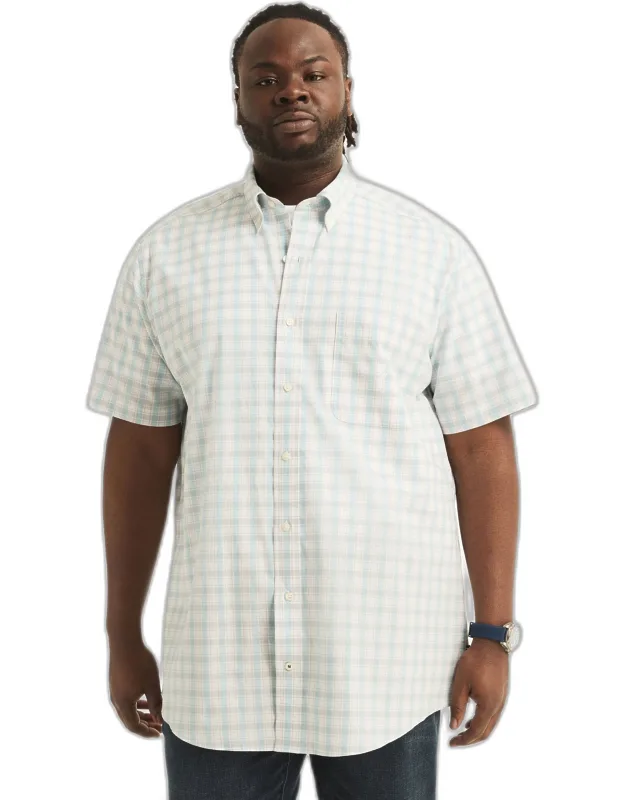 Classic Fit Plaid Short-sleeve Shirt