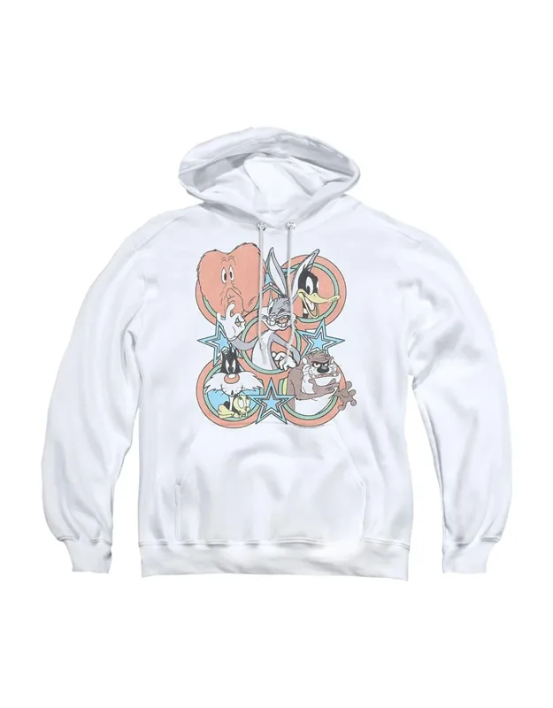 _looney Tunes Screen Stars Pull Over Hoodie / Hooded Sweatshirt, Stylish For Everyday Wear_