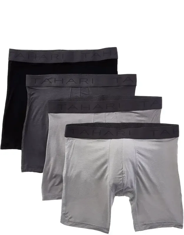 4pk Modern Fit Luxe Micro Ultra Soft Boxer Briefs