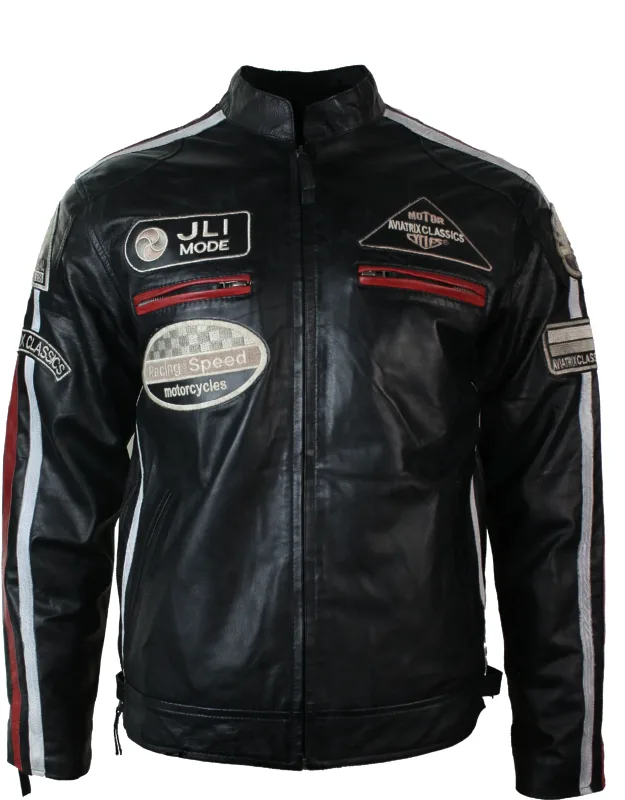 Classic Biker Leather Jacket