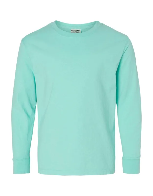 Comfortwash By Hanes Garment-dyed Youth Long Sleeve T-shirt