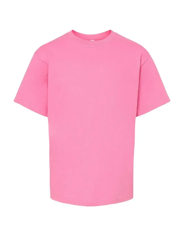 Youth Gold Soft Touch T-shirt 100% Preshrunk Cotton, Cover Seamed Neckline