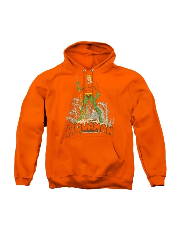 Aquaman Distressed Pullover Hoodie