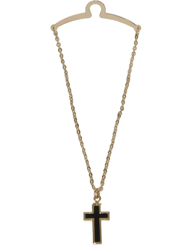 Cross Pendant Tie Chain