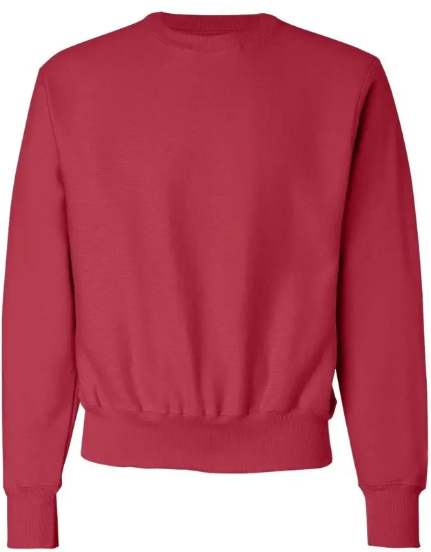 Reverse Weave Crewneck Sweatshirt With Embroidered C Logo And Shrink-resistant Fabric