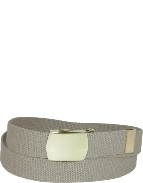 Big & Tall Cotton Adjustable Belt With Brass Buckle Adjustable Measures Up To 60 Inches