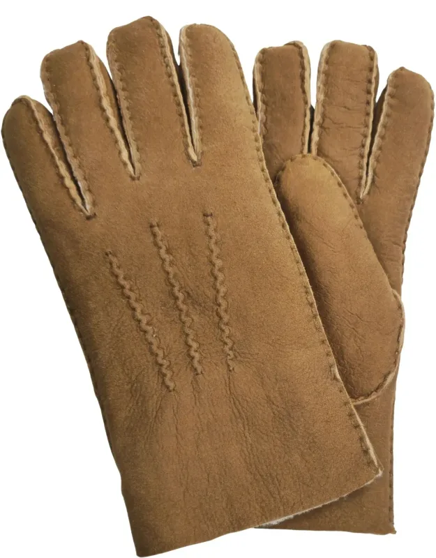 Luxury Sheepskin Suede Leather Gloves
