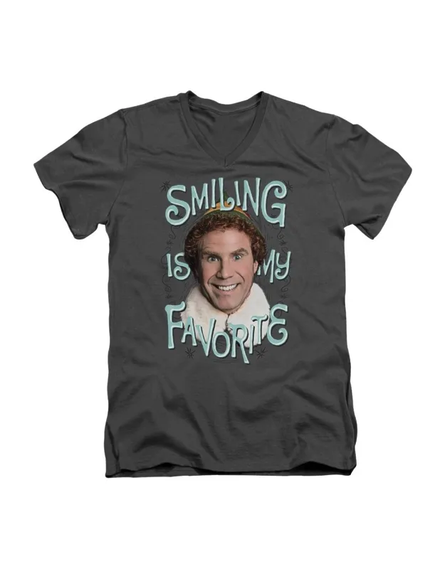 Elf Smiling V Neck Premium Cotton T-shirt