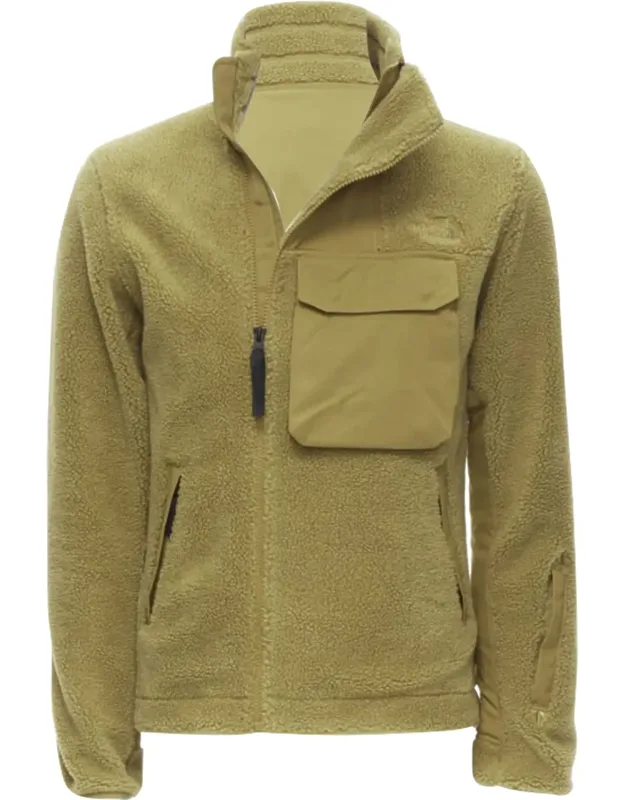 Fleece Patch Pocket Asymmetric Zip Up Jacket