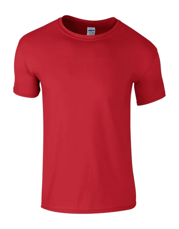 Gildan Short Sleeve Soft-style T-shirt With Preshrunk Jersey Cotton And Slimmer Eurofit