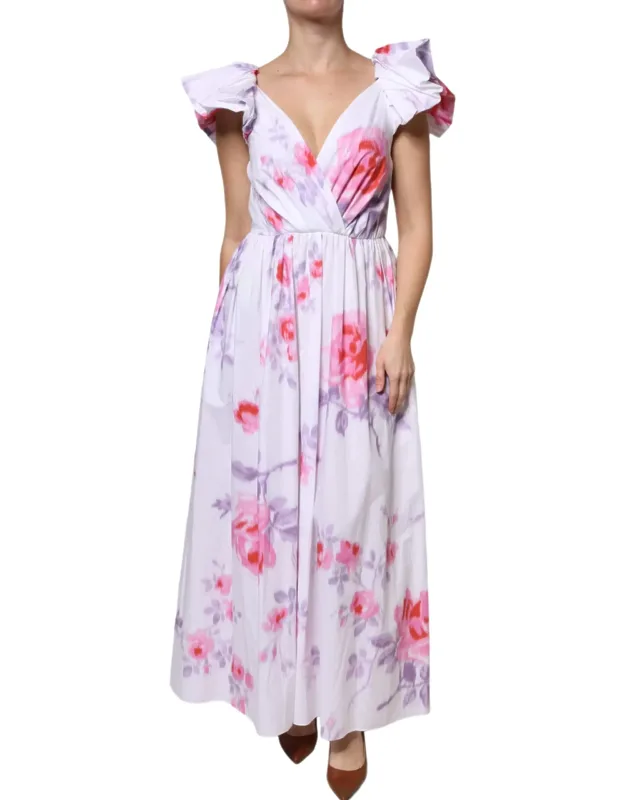 Floral Cotton Maxi Dress