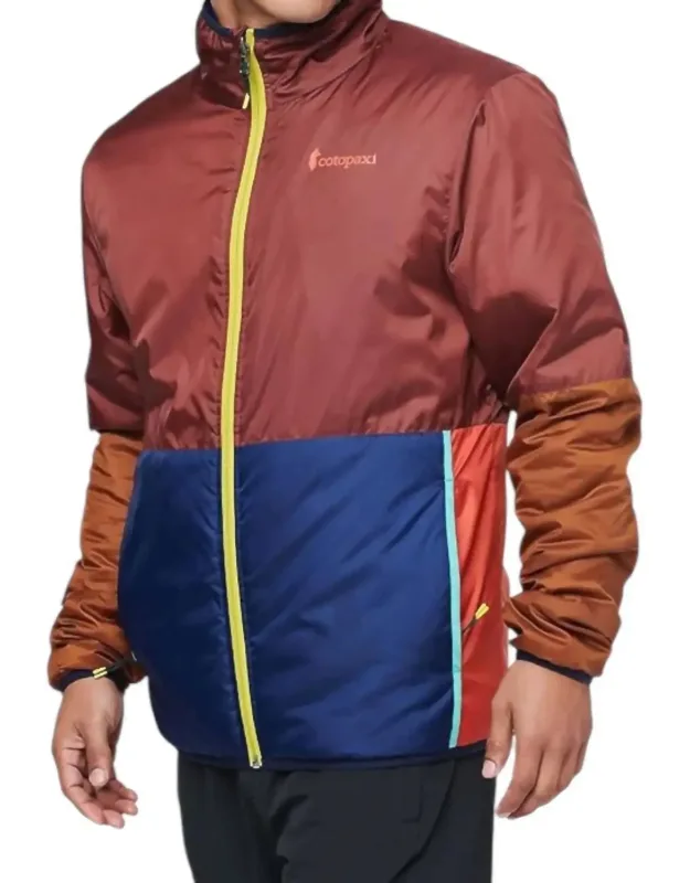 Teca Calido Jacket With Reversible Design And Cozy Turtleneck