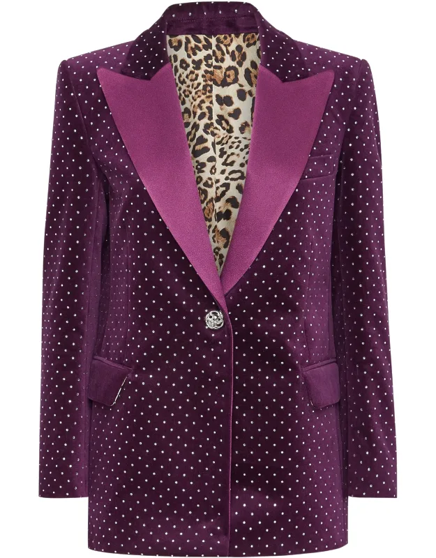 Blazer With Crystals