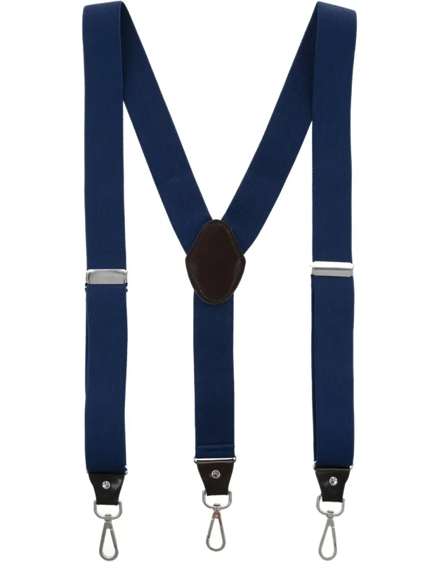 1.375 Inch Wide Suspenders With Drop Tab Swivel Hook Ends