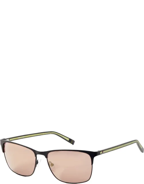 58 Mm Matte Black Sunglasses