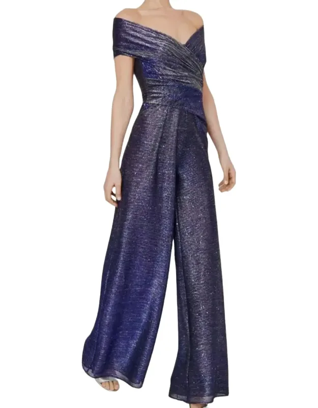 Metallic Voile Jumpsuit