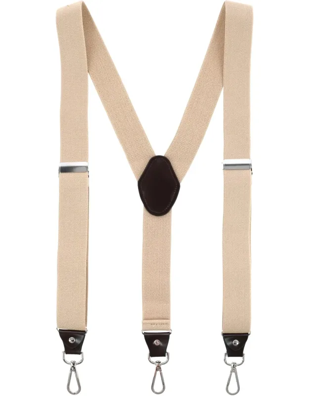1.375 Inch Wide Suspenders With Drop Tab Swivel Hook Ends