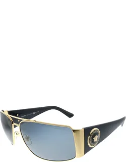 Versace Ve 2163 100281 Aviator Sunglasses With Uv Protection And Gold Frame