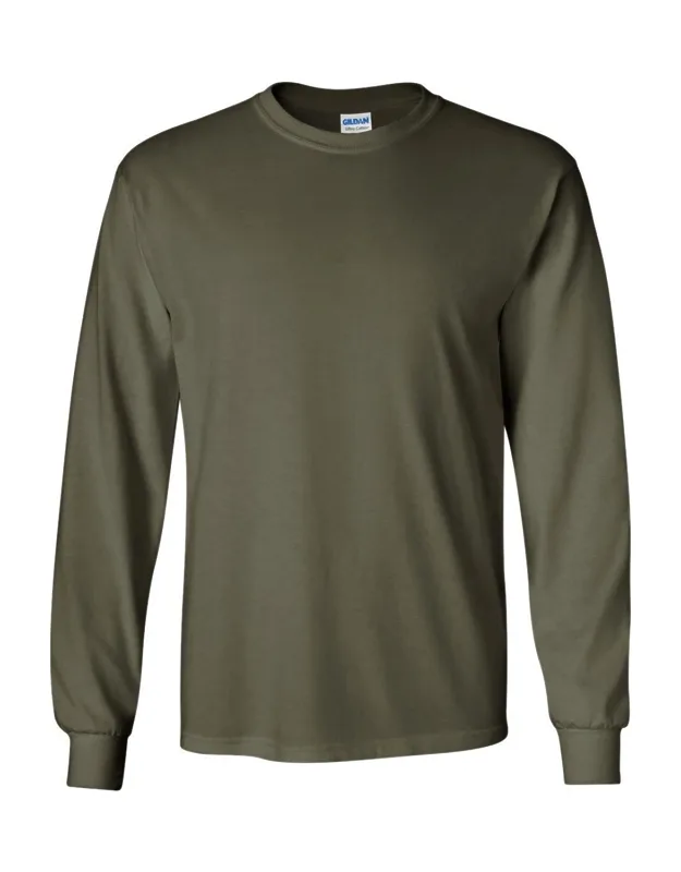 Ultra Cotton Long Sleeve T-shirt, Heavyweight Fabric, Classic Fit