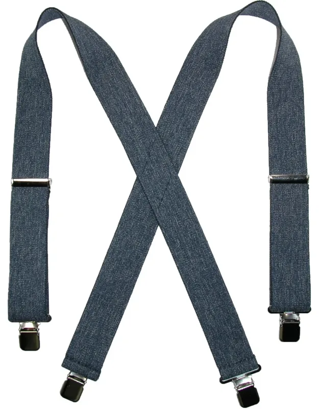 Denim Clip-end 2 Inch Suspenders