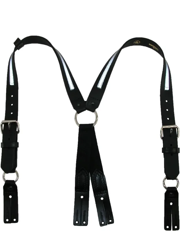 Reflective Button End Fireman Work Suspenders