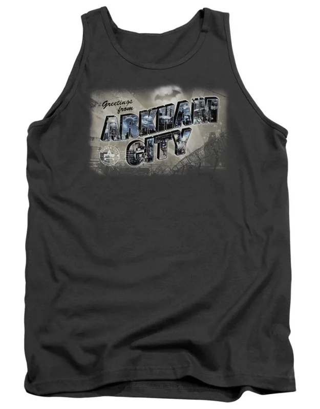 Batman Arkham City Greetings From Arkham Tank Top