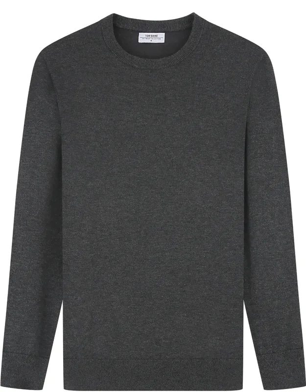 Cashmere Feel Slim Fit Crew Neck Sweater