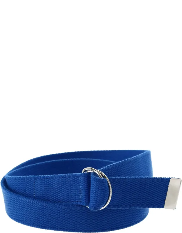 Cotton Web Belt With D-ring Buckle