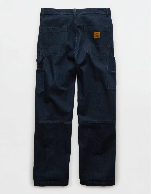 Wide-leg Denim Work Pants