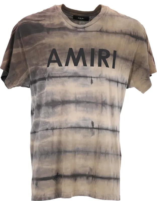 Logo Printed Tie Dye T-shirt