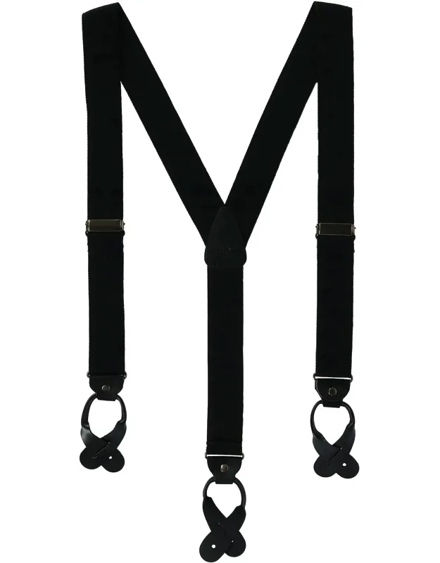 Canvas Button-end Old West Suspenders (tall Available)