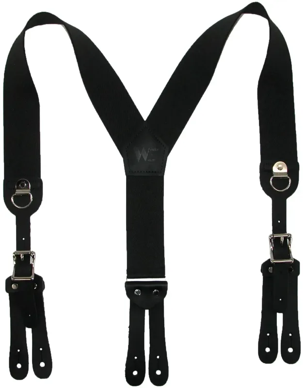 Elastic Cinch Up Y-back Suspenders With Unique Buckle Ends