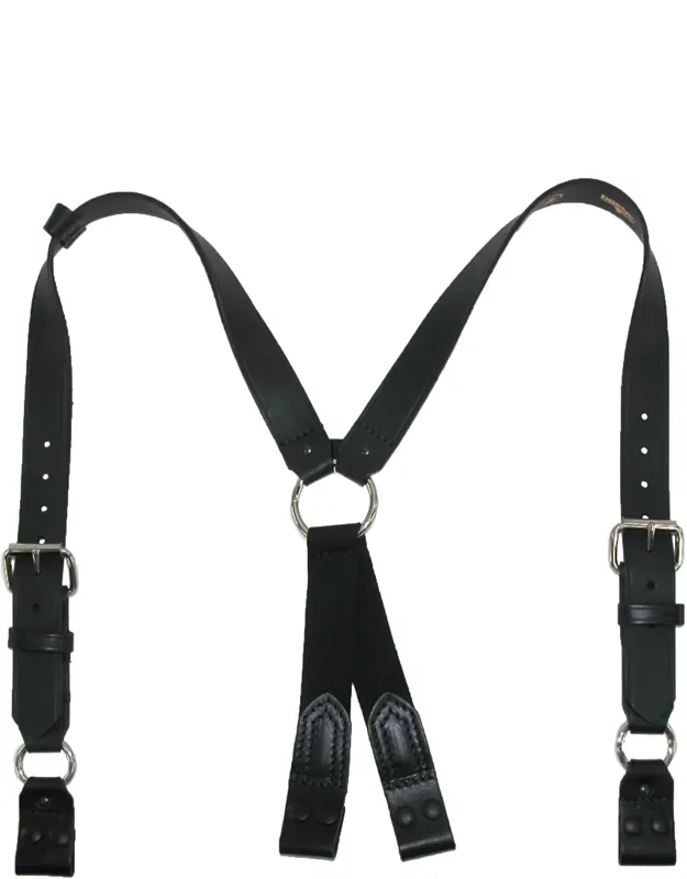 Leather Loop End Fireman Work Suspenders