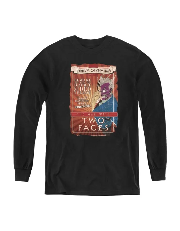 Batman Two Faces Long Sleeve Tee