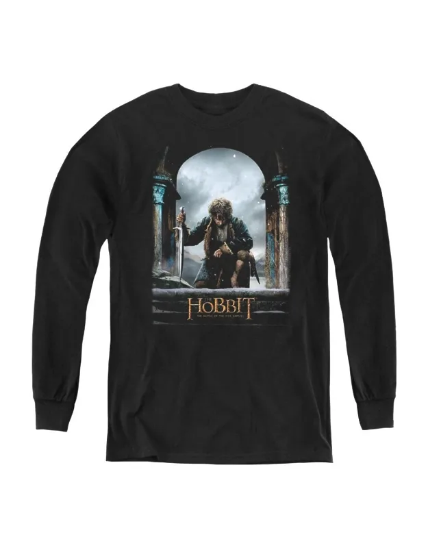 _hobbit Bilbo Poster Youth Long Sleeve Tee / T-shirt Stylish Everyday Wear_