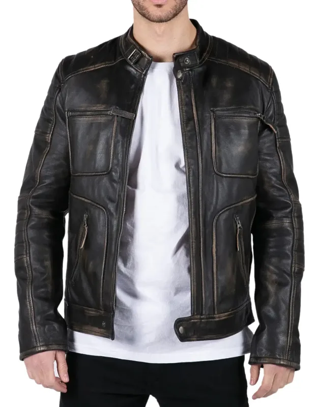 Retro Real Leather Jacket