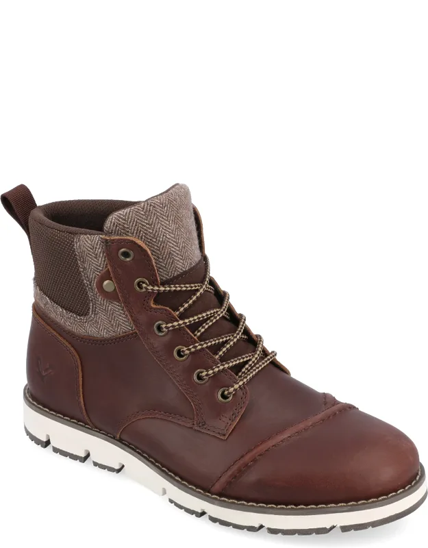 Raider Wide Width Cap Toe Ankle Boot