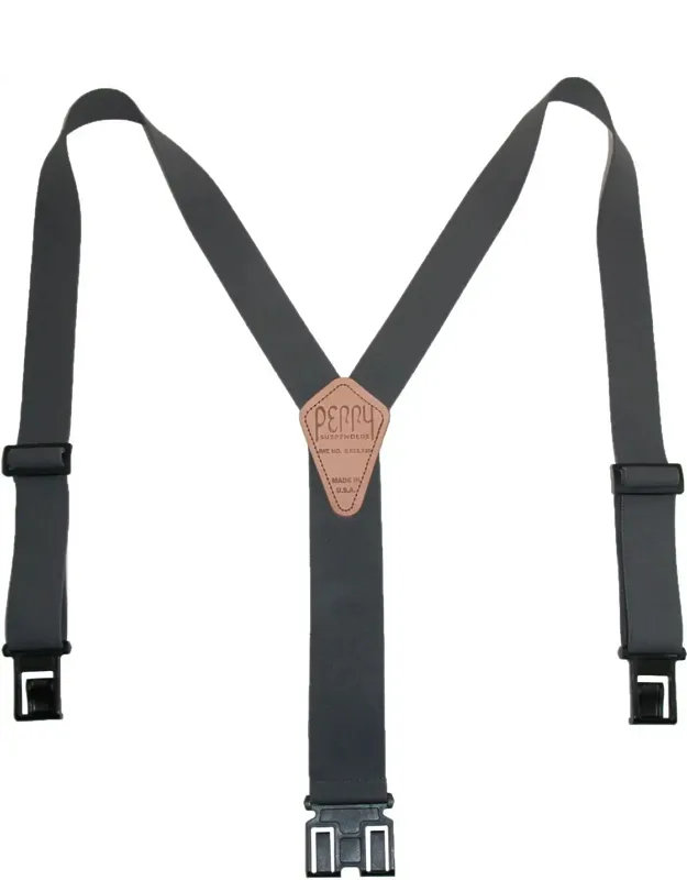 Elastic 1.5 Inch Wide Hook End Suspenders With Y-back Style And Adjustable Length