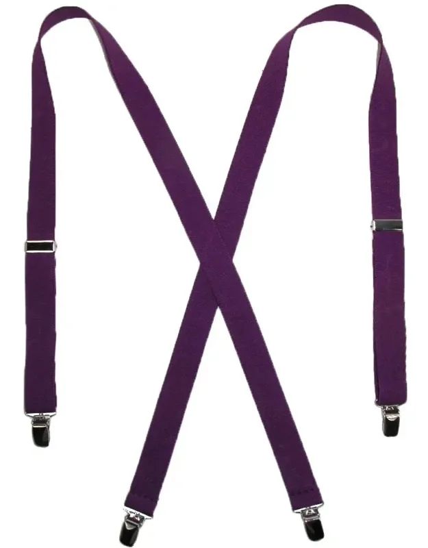 Elastic Clip-end 1 Inch Basic Suspenders