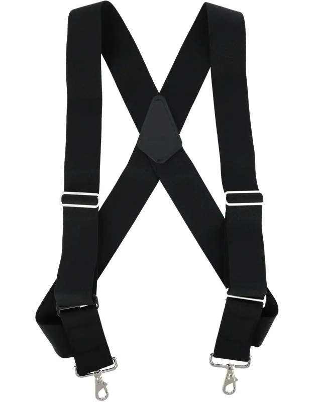 Big & Tall Elastic Side Clip Metal Swivel Hook Trucker Suspenders