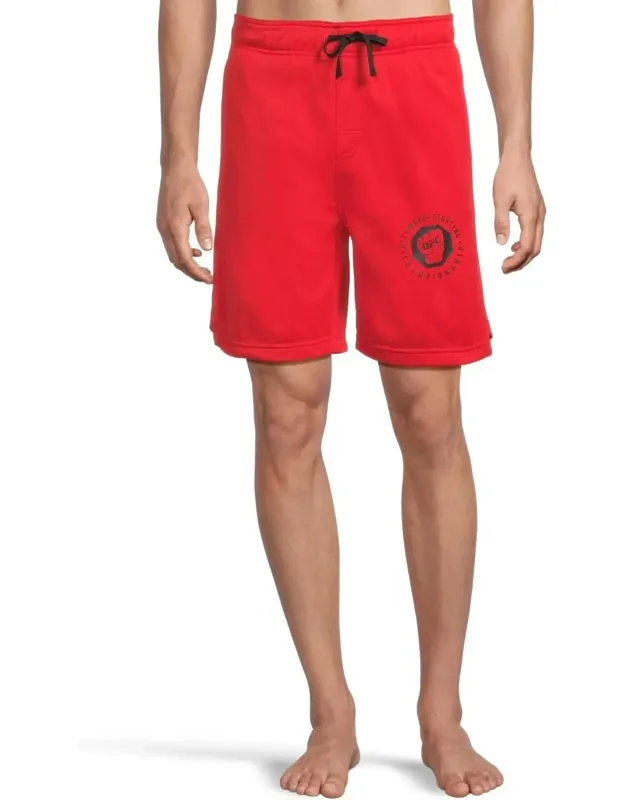 Basic Workout Shorts 8" Inseam Drawstring Waist Active