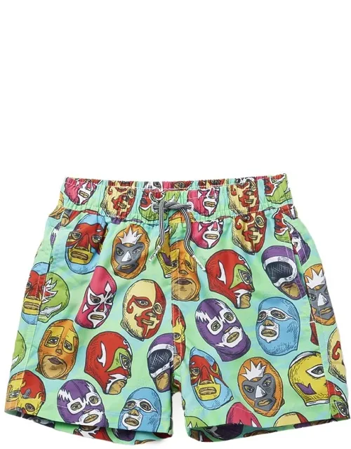 Lucha Libre Swim Shorts